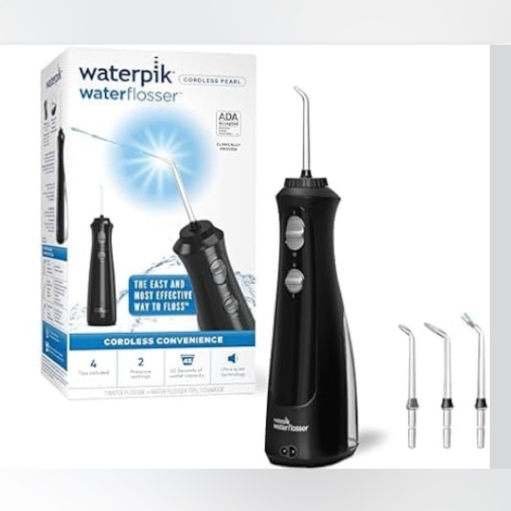 Black Cordless Water Flosser